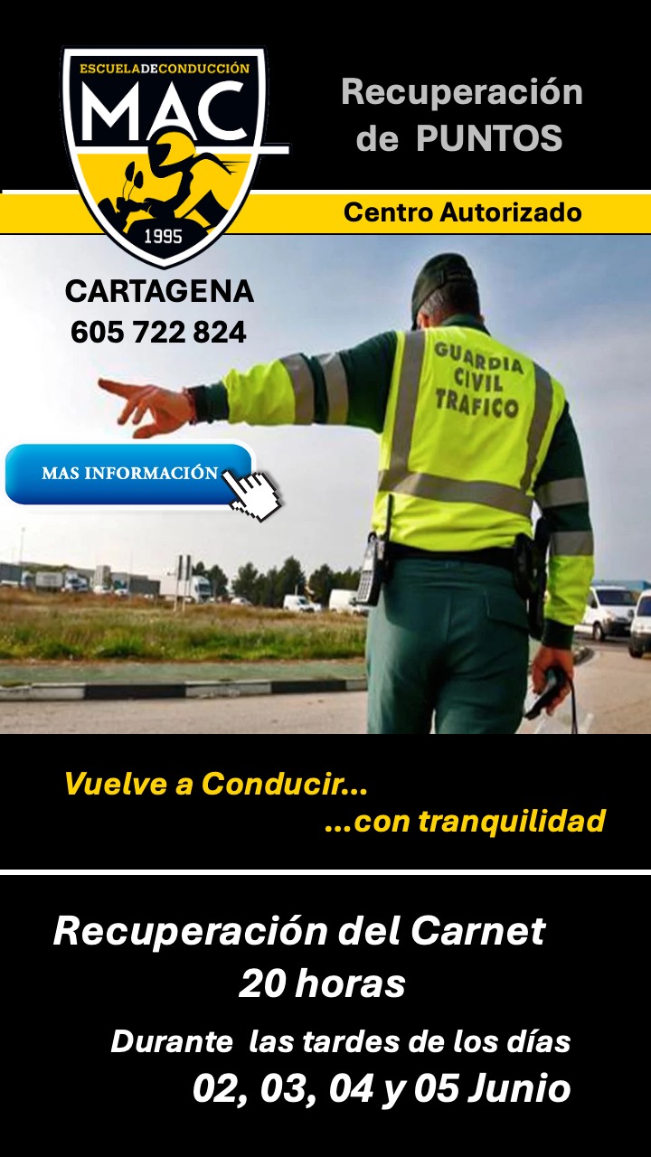 Recupera tu Carnet en Cartagena en junio